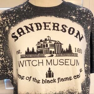 Sanderson Witch Museum Bleach Dye Handmade Graphic Tee